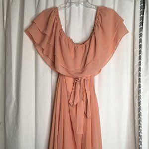 Off the shoulder midi dress